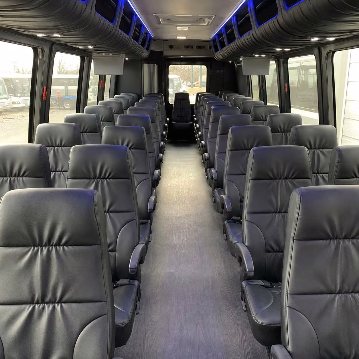 25 passenger minibus interior