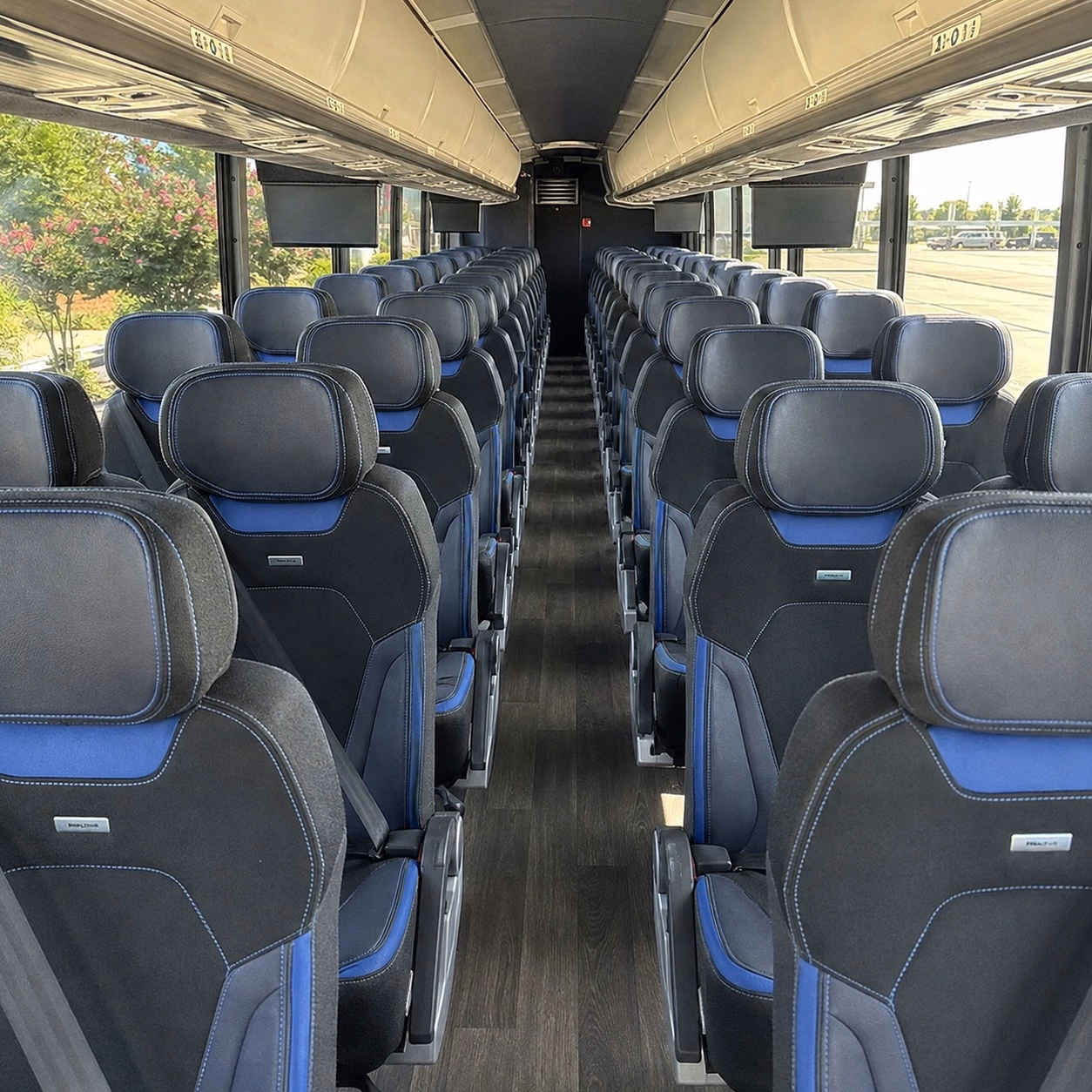 pittsburgh charter bus interior