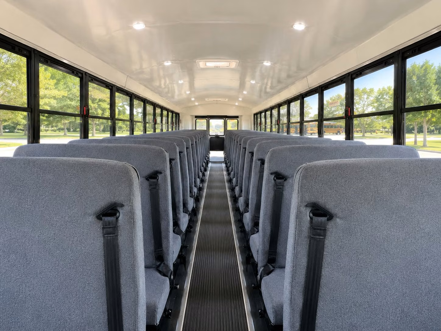 school bus inside